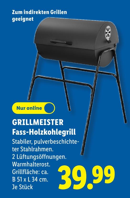 Fass-Holzkohlegrill