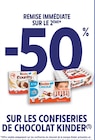 Confiseries de chocolat - Kinder - Intermarché à Rennes Confiseries de chocolat - Kinder en promo chez Intermarché Rennes