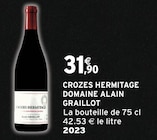 Crozes Hermitage - Domaine Alai DOMAINE ALAINGRAILLOT en promo chez Intermarché Super Crozes Hermitage - Domaine Alai DOMAINE ALAINGRAILLOT dans le catalogue Intermarché Super