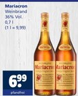 Weinbrand Angebote von Mariacron bei Getränkewelt Kaarst für 6,99 €