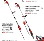 Akku-Hochentaster/-Heckenschere „GE-HC 18 Li T-Solo“ oder Akku-Teleskop-Heckenschere „GE-HH 18/45 Li T-Solo“ im toom Baumarkt Prospekt Akku-Hochentaster/-Heckenschere „GE-HC 18 Li T-Solo“ oder Akku-Teleskop-Heckenschere „GE-HH 18/45 Li T-Solo“ von im aktuellen toom Baumarkt Prospekt für 99,99 €