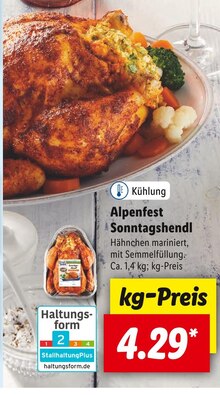 Lebensmittel von Alpenfest im aktuellen Lidl Prospekt für 4.29€