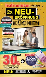 hofmeister Prospekt für Niefern-Öschelbronn mit 4 Seiten hofmeister Prospekt für Niefern-Öschelbronn: "hofmeister feiert 2x NEUERÖFFNUNG", 4 Seiten, 29.08.2025 - 27.09.2025