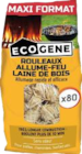 80 rouleaux allume-feu - Ecogene en promo chez Rural Master Le Pont-de-Claix à 12,90 €