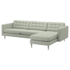 Aktuelles 4er-Sofa mit Récamiere/Gunnared hellgrün/Metall Gunnared hellgrün Angebot bei IKEA in Bielefeld ab 999,00 €