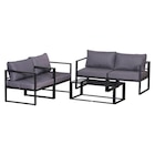 Outsunny Loungeset grau Aluminium im POCO Prospekt Outsunny Loungeset grau Aluminium im aktuellen POCO Prospekt für 379,99 €