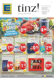 Discounter Prospekt von EDEKA Senden EDEKA Prospekt: "Aktuelle Angebote", 24 Seiten, 22.09.2025 - 27.09.2025