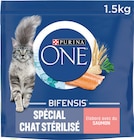 Croquettes pour chat stérilisé au saumon - PURINA ONE en promo à 2,72 € chez Intermarché Super Croquettes pour chat stérilisé au saumon - PURINA ONE dans le catalogue Intermarché Super
