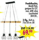 Pendelleuchte 3-flg im Angebot bei SB Möbel Boss in Regensburg Pendelleuchte 3-flg Angebote bei SB Möbel Boss Regensburg für 69,99 €