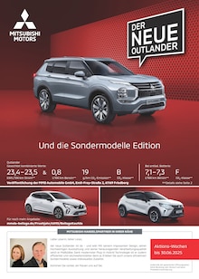 Aktueller Mitsubishi Prospekt "Mitsubishi Angebote" Seite 1 von 8 Seiten