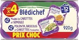 Assiettes Blédichef dès 12 mois 2 x mouliné de carottes semoule et 2 x polenta brocolis carottes fondantes - BLÉDINA dans le catalogue Cora