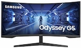 Odyssey G5 C34G55TWWP Curved Gaming-Monitor Angebote von SAMSUNG bei MediaMarkt Saturn Pulheim für 279,00 €