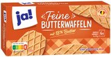 Feine Butterwaffeln im Angebot bei REWE in Falkensee Feine Butterwaffeln Angebote von ja! bei REWE Falkensee für 1,79 €