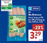 Bio-Bratwurst im Angebot bei ALDI SÜD in Bad Kreuznach Bio-Bratwurst Angebote von Bio bei ALDI SÜD Bad Kreuznach für 3,29 €