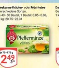 Kräutertee Angebote von Teekanne bei GLOBUS Krefeld für 2,49 €