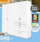 Schlafzimmerschrank im Segmüller Prospekt Drehtürenschrank "Homburg" im aktuellen Segmüller Prospekt für 349,00 €