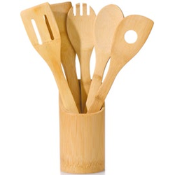6-tlg. Bambus Küchenhelfer-Set