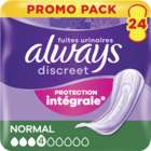 Serviettes incontinence normal Discreet - ALWAYS en promo chez Monoprix Margaret Serviettes incontinence normal Discreet - ALWAYS dans le catalogue Monoprix Margaret