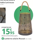 Lanterne solaire Muscat en promo chez Mr. Bricolage Lanterne solaire Muscat dans le catalogue Mr. Bricolage