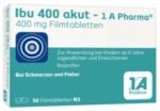 Ibu 400 akut - 1 A Pharma® 400 mg Filmtabletten bei Schloss-Apotheke im Prospekt "" für 10,42 €
