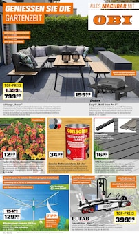 OBI Prospekt GENIESSEN SIE DIE GARTENZEIT mit  Seiten in Ebsdorfergrund und Umgebung