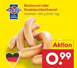 Netto Marken-Discount Glauchau - Bockwurst Angebot im Prospekt Bockwurst bei Netto Marken-Discount im Glauchau Prospekt für 0,99 €