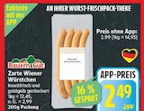 Zarte Wiener Würstchen von Bauerngut für 2,49 € bei EDEKA im Angebot Zarte Wiener Würstchen von Bauerngut im aktuellen EDEKA Prospekt