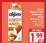 Mandel- oder Kokosnuss-Drink von Alpro im aktuellen EDEKA Prospekt