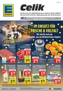 EDEKA Mettmann Prospekt der aktuellen Woche, gültig von 22.12.2025 bis 27.12.2025 Aktueller EDEKA Mettmann Prospekt "Aktuelle Angebote" mit 26 Seiten