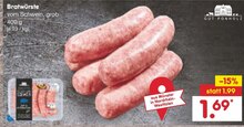 Bratwürste bei Netto Marken-Discount in Erkrath Bratwürste im Angebot bei Netto Marken-Discount Erkrath für 1,69 €
