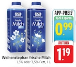 Frische Milch im Angebot bei EDEKA in Bruchsal Frische Milch Angebote von Weihenstephan bei EDEKA Bruchsal für 0,99 €