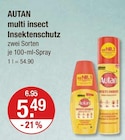 multi insect Insektenschutz im V-Markt Prospekt multi insect Insektenschutz von AUTAN im aktuellen V-Markt Prospekt für 5,49 €