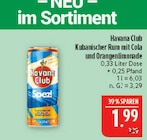 Kubanischer Rum mit Cola und Orangenlimonade Angebote von Havana Club bei Marktkauf Plauen für 1,99 €