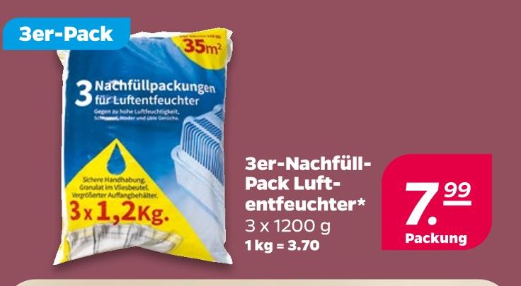3er-Nachfüll-Pack Luftentfeuchter