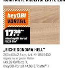 KOMPAKTE ARBEITSPLATTE Angebote bei OBI Bensheim für 17,30 €
