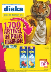 diska Discounter Prospekt der aktuellen Woche mit 16 Seiten, gültig von 22.06.2026 bis 27.06.2026, in Erlangen und Umgebung Aktueller diska Discounter Prospekt in Erlangen und Umgebung, "alles an deinem ort." mit 16 Seiten, 22.06.2026 - 27.06.2026