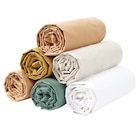 Promo Drap housse 90x190cm 100% coton percale vert à 2,40 € dans le catalogue Gifi à Saint-Junien