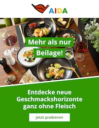 AIDA Prospekt für Trossingen mit 1} Seite AIDA Prospekt für Trossingen: "Entdecke neue Geschmackshorizonte ganz ohne Fleisch", 1 Seite, 01.01.2025 - 31.01.2025