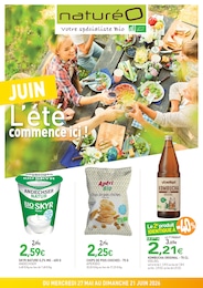 Catalogue Magasins Bio de NaturéO à Enghien-les-Bains, avec 26 pages Prospectus Magasins Bio de NaturéO à Enghien-les-Bains: "JUIN L'été commence ici !", 26 pages, 27/05/2026 - 21/06/2026