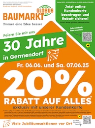 Aktueller Globus-Baumarkt Prospekt, "Immer eine Idee besser", mit Angeboten der Woche, gültig von 01.06.2025 bis 01.06.2025