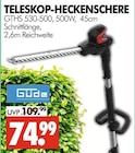 Teleskop-Heckenschere GTHS 530-500 im Angebot bei Wreesmann in Aurich Teleskop-Heckenschere GTHS 530-500 Angebote von Güde bei Wreesmann Aurich für 74,99 €