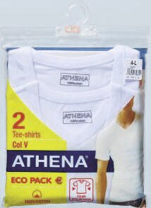 Lot de 2 tee-shirts homme col v duo choc - Géant Casino à Cannes Lot de 2 tee-shirts homme col v duo choc en promo chez Géant Casino Cannes à 11,90 €