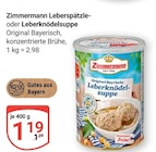 GLOBUS - Leberspätzlesuppe Angebot im Prospekt Leberspätzlesuppe bei GLOBUS im Prospekt "" für 1,19 €