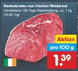 Keulenbraten vom Irischen Weiderind Angebote bei Netto Marken-Discount Bayreuth für 1,39 €