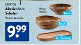 Akazienholz-Schalen von Crofton für 9,99 € bei ALDI SÜD im Angebot Akazienholz-Schalen von Crofton im aktuellen ALDI SÜD Prospekt