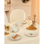 Lot de 4 assiettes à dessert "Balerina" - CARREFOUR HOME en promo chez Carrefour Courbevoie à 6,99 €