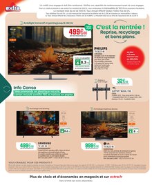 Catalogue Extra à Orléans cette semaine, valable du 07/09/2026 au 17/10/2026 Prospectus Extra à Orléans, "C'est la rentrée ! Reprise, recyclage et bons plans.", 8 pages de promos valables du 07/09/2026 au 17/10/2026