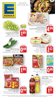 EDEKA Prospekt der Woche "Aktuelle Angebote" Seite 1, 13.04.2026 bis 18.04.2026 für Steinmauern Aktueller EDEKA Prospekt "Aktuelle Angebote" Seite 1 von 15 Seiten für Steinmauern