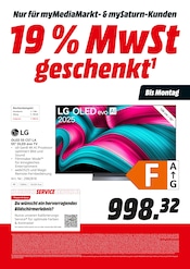 Fernseher im MediaMarkt Saturn Prospekt in Geilenkirchen Aktueller MediaMarkt Saturn Prospekt mit Fernseher, "19 % MwSt geschenkt", Seite 9