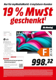 Fernseher im aktuellen MediaMarkt Saturn Prospekt (Detmold) Fernseher im MediaMarkt Saturn Prospekt "19 % MwSt geschenkt" mit 22 Seiten (Detmold)